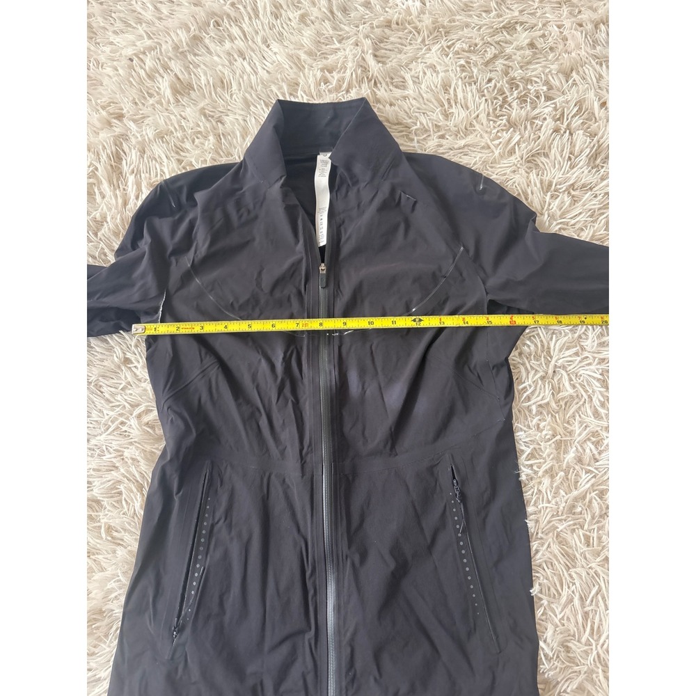 Lululemon‎ Athletica Black Full Zip Jacket Reflective Detail Women Size S - Picture 6 of 8